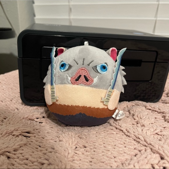 Demon Slayer Anime Inosuke Plush Keychain - Picture 1 of 2